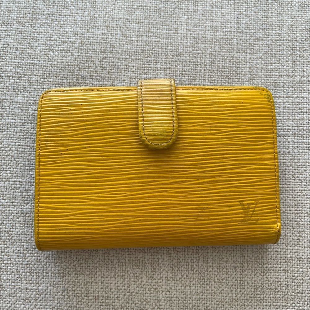 LV Epi Yellow Wallet